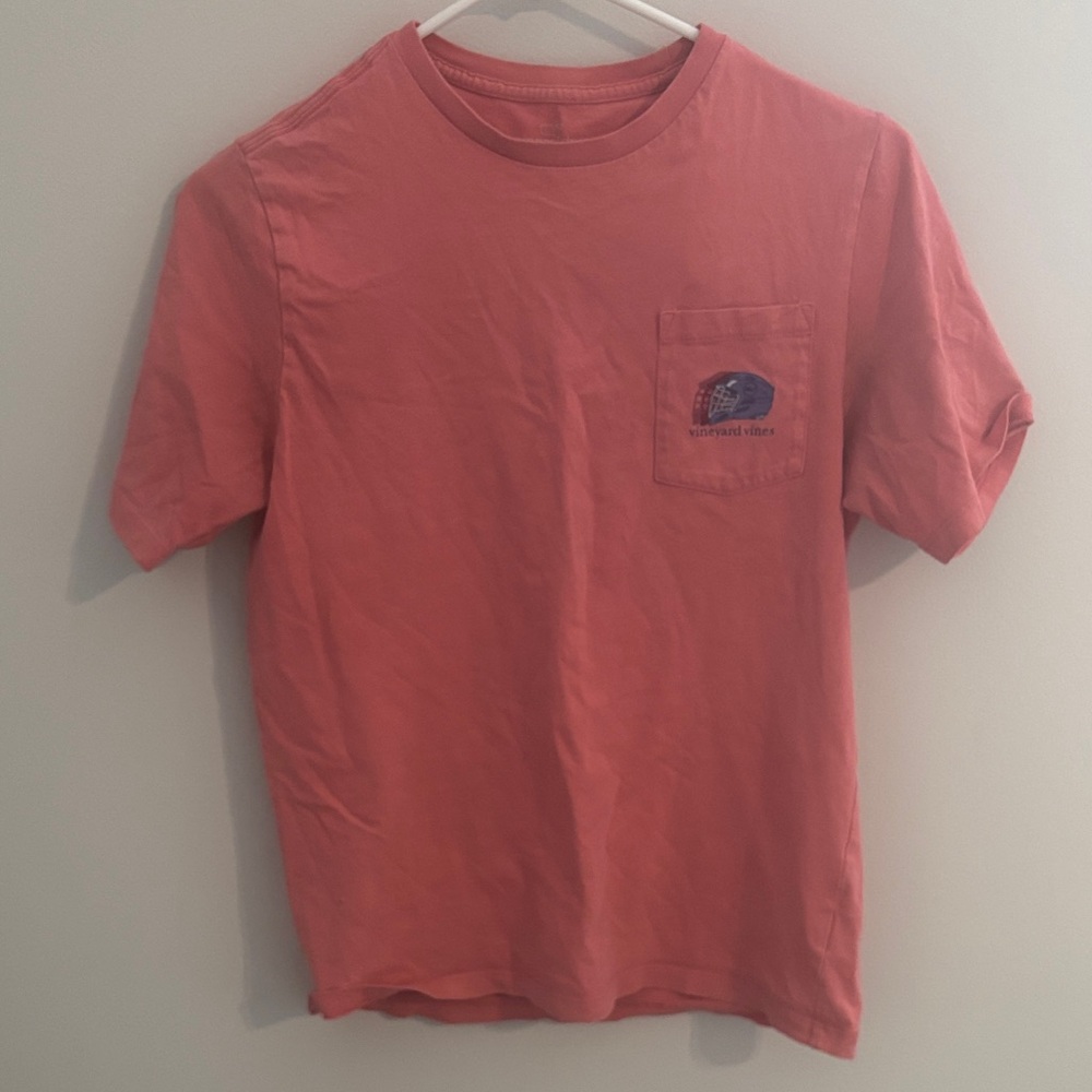 Vineyard Vines Boy’s Salmon Short Sleeve Tee - Lacrosse Goalie